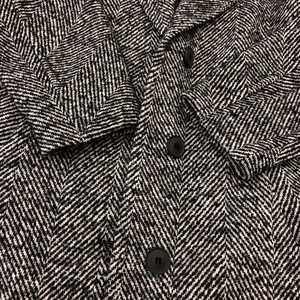 に088】ZARA ヘリンボーン柄チェスターコート (USA)XSサイズ に088】ZARA ヘリンボーン柄チェスターコート (USA)XSサイズ