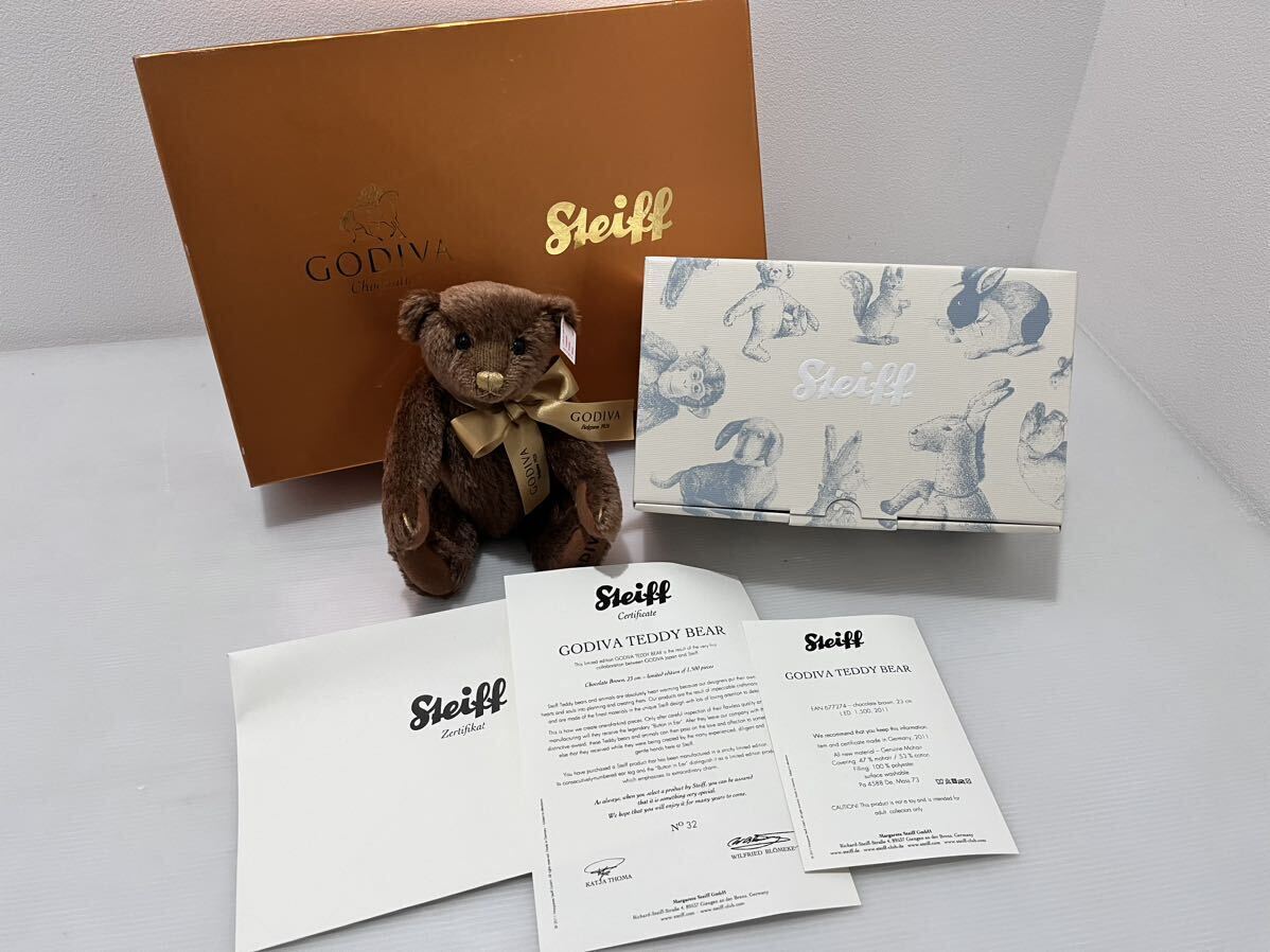 D(1002s5) Steiff シュタイフ×GODIVA コラボ テディベア 2011年 D(1002s5) Steiff シュタイフ×GODIVA コラボ テディベア 2011年