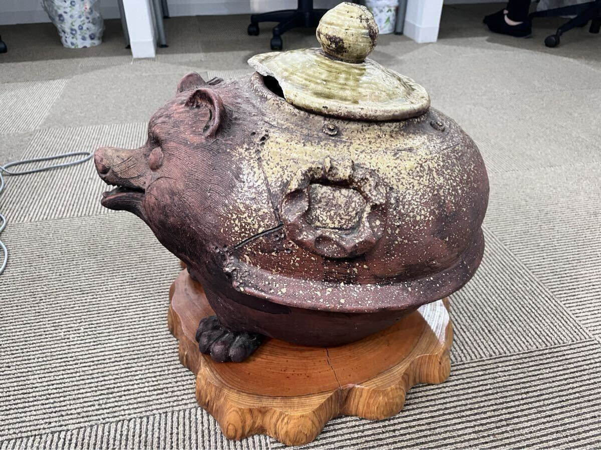 縁起物!分福茶釜の香炉!希少→駿河山正謹製品! 替えれ 縁起物!分福茶釜の香炉!希少→駿河山正謹製品! 替えれ