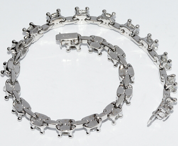 【オンラインショップ】 ブレスレット Pt850 ブレスレット ダイヤ5.006ct ダイヤモンド