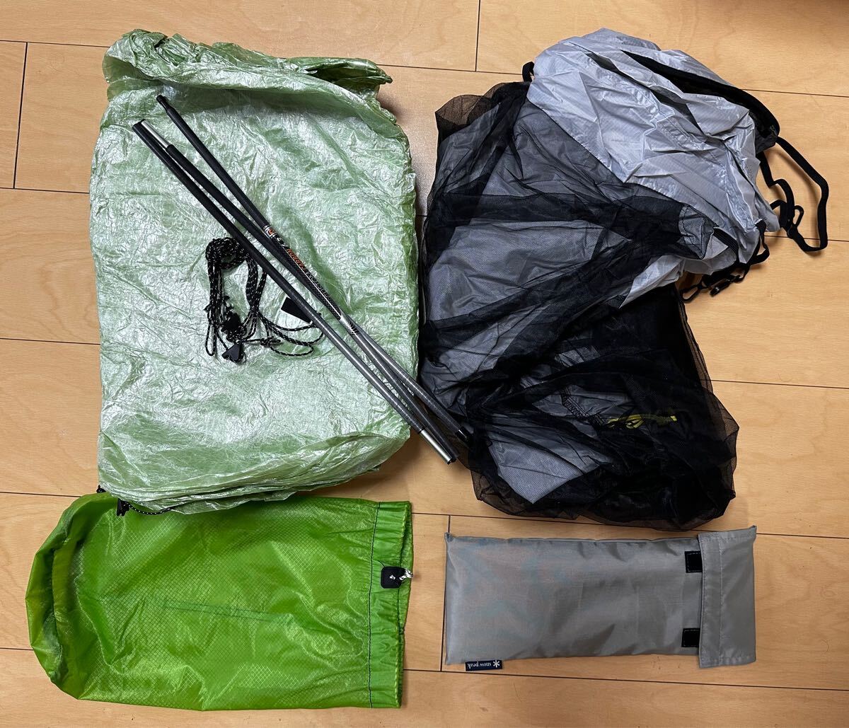 ★Six Moon Designs DCF Deschutes Tarp & serenity net tent★3セクションカーボンポール付★1回使用品