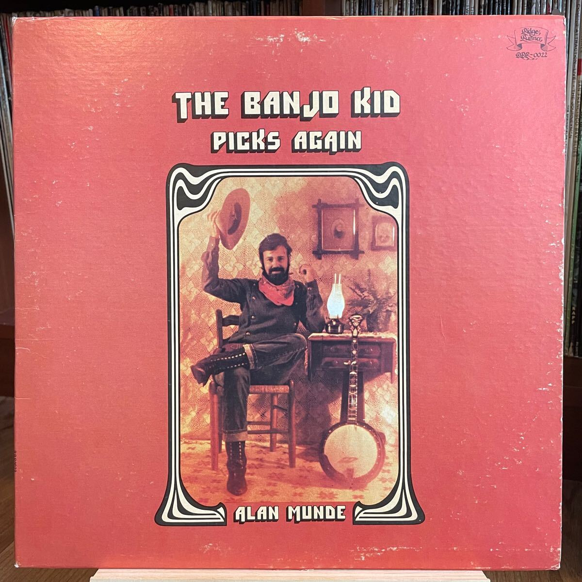 【US盤Org.】Alan Munde The Banjo Kid Picks Again (1980) Ridge Runner RRR-0022 Bluegrass Sam Bush, Jerry Douglas参加_画像1