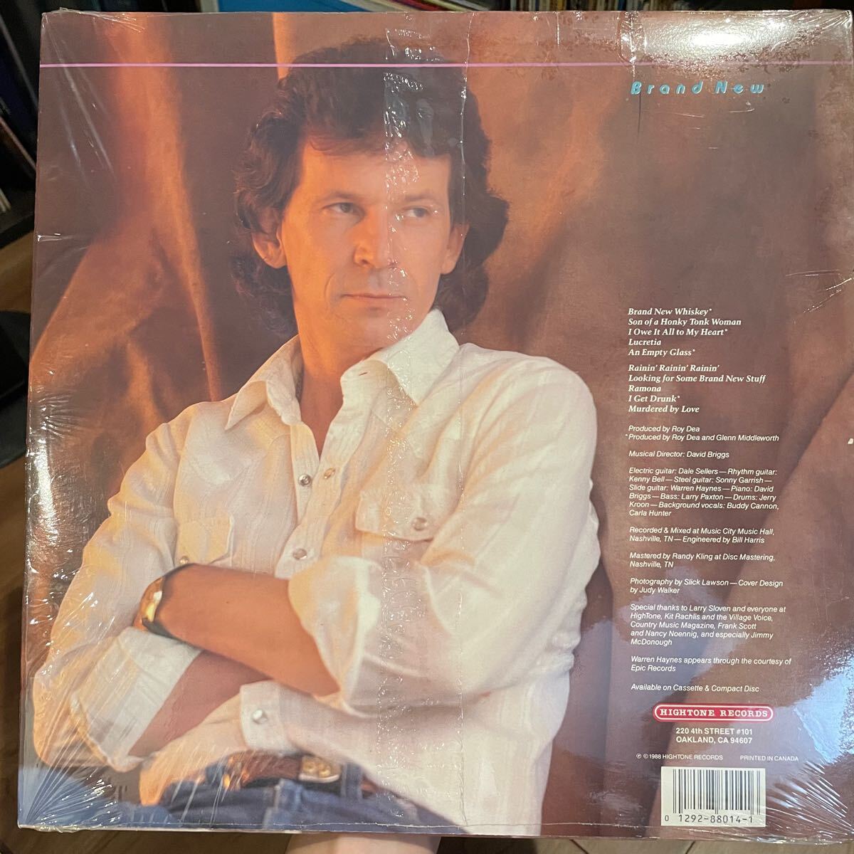 【US盤Org.】Gary Stewart Brand New (1988) Hightone Records HT8014 Warren Haynes参加 シュリンク美品 カントリーロック_画像2