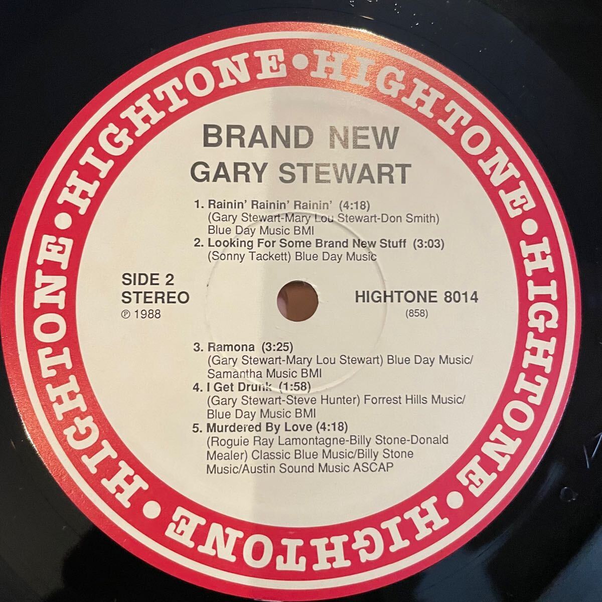 【US盤Org.】Gary Stewart Brand New (1988) Hightone Records HT8014 Warren Haynes参加 シュリンク美品 カントリーロック_画像5