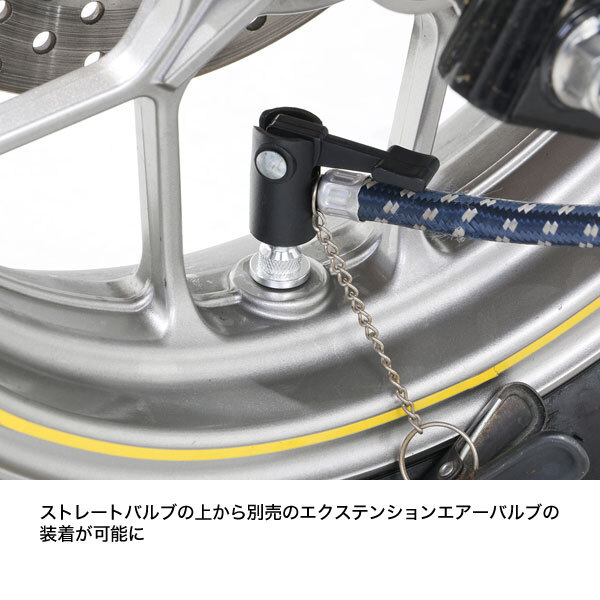 キタコ KITACO インビジブルエアーバルブ タイプ2?シルバー 0901-509-00260
