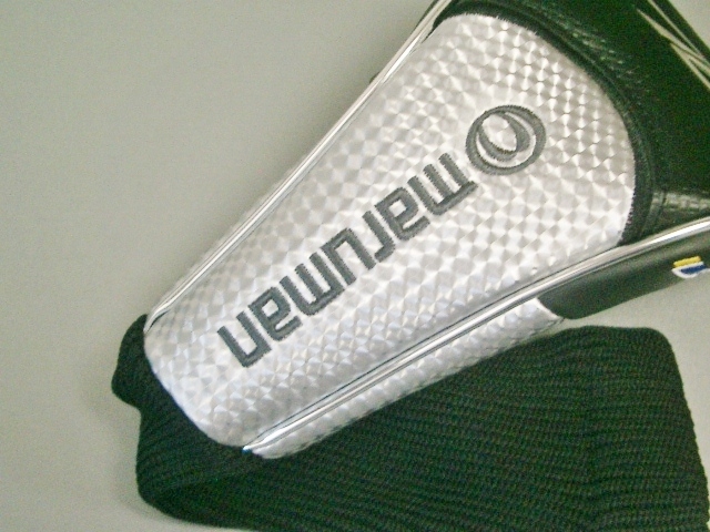 送料込み　未使用　マルマン　ＺＥＴＡ　ゼータ　合皮素材　黒シルバー　３Ｗ用　ヘッドカバー_画像4