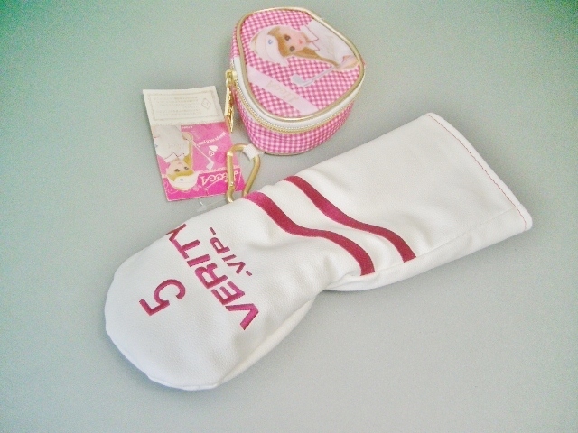 送料込み 未使用 マルマン レディース ベリティー 合皮素材 白ピンク 5W用カバー+オマケ付き_画像1