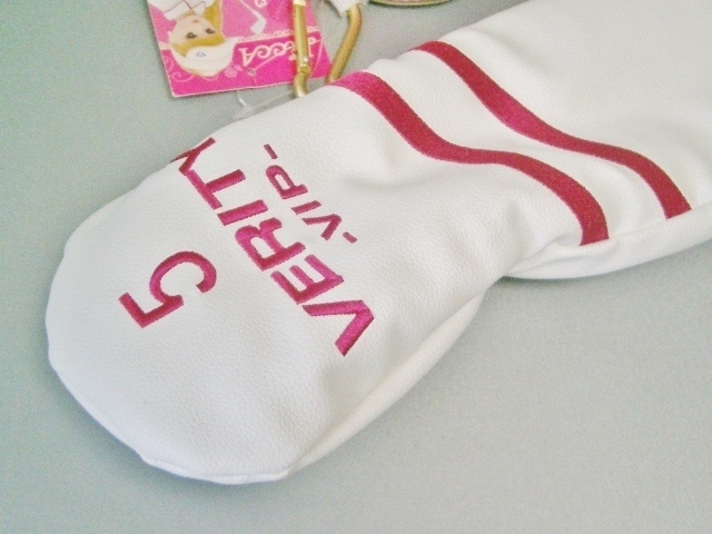 送料込み 未使用 マルマン レディース ベリティー 合皮素材 白ピンク 5W用カバー+オマケ付き_画像2