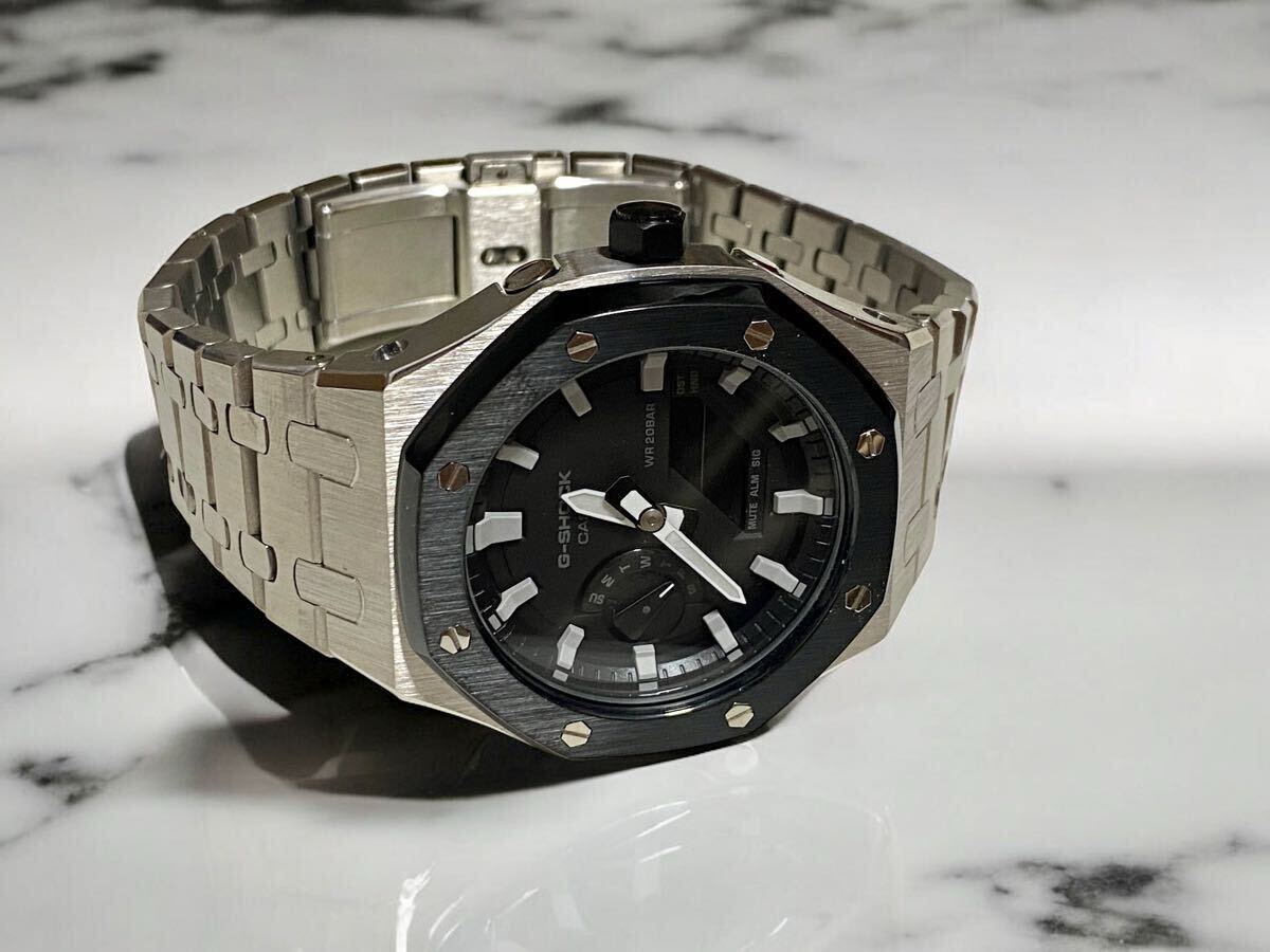 本体付き】G-SHOCK GA-2100ステンレスベルトセット メタル 本体付き】G-SHOCK GA-2100ステンレスベルトセット メタル