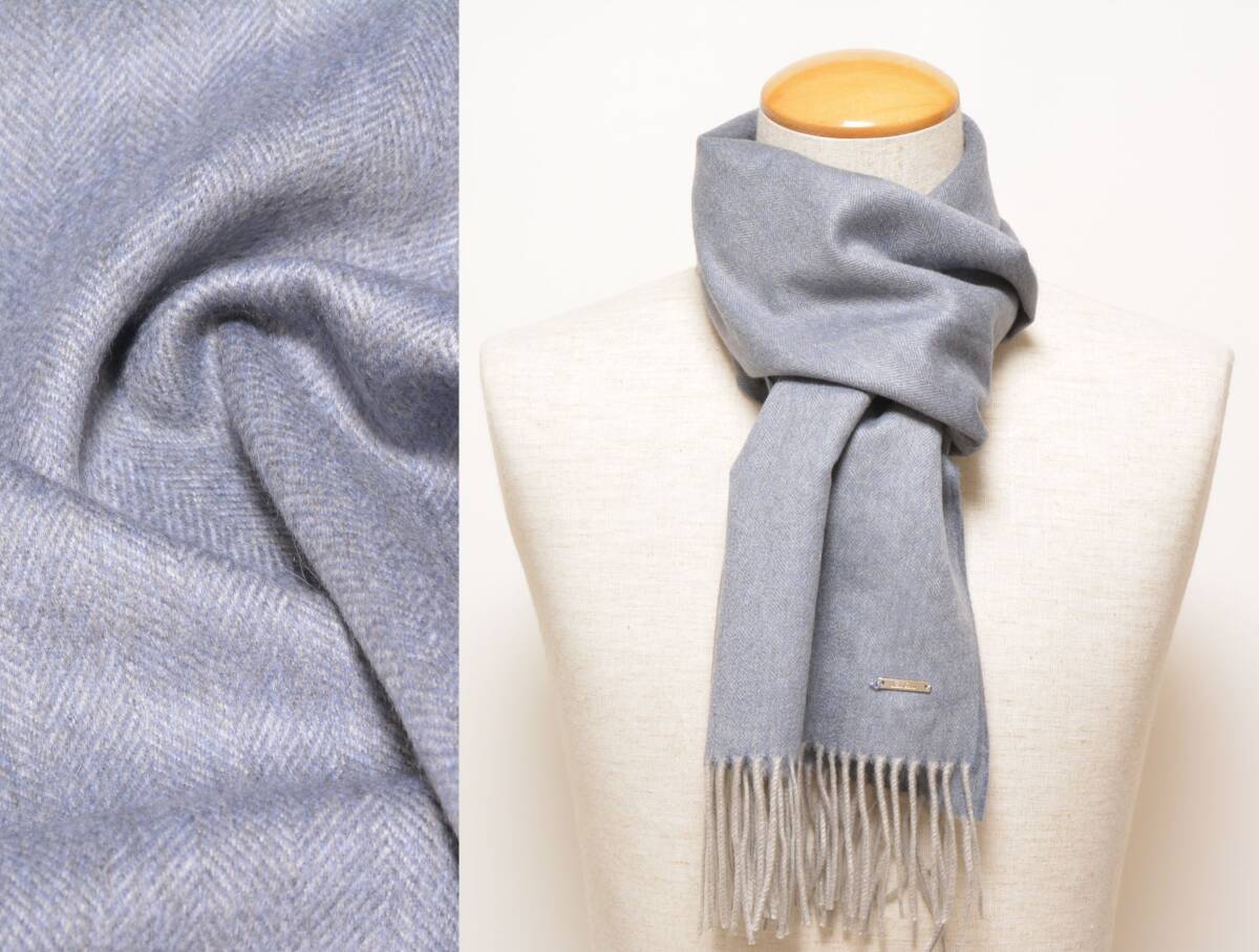 ほぼ未使用 Loro Piana グレー カシミヤ100%マフラー (2025年 ほぼ未使用 Loro Piana グレー カシミヤ100%マフラー (2025年