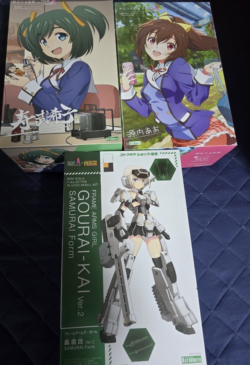 コトブキヤ プラモデル フレームアームズ・ガール 創彩少女庭園 武装神姫 6点セット 未開封品 源内あお 寿武希子 アーンヴァル 轟雷他