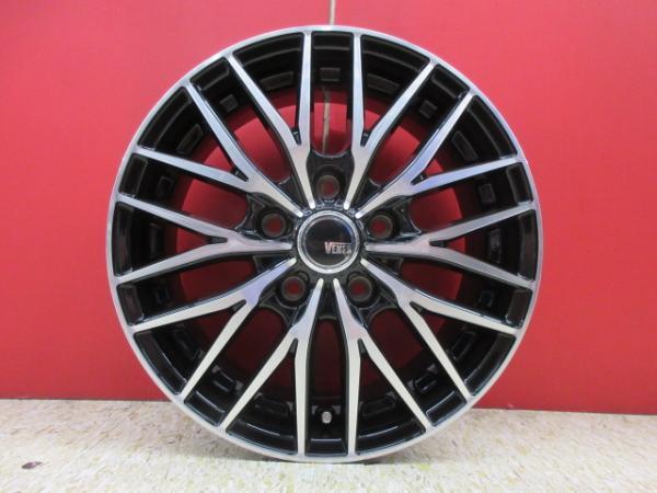 VENES FS01(BKP)15x6J+43 5H-100 新品4本＆BS Ecopia EP150 185/65R15 中古4本セット 20～30系 プリウス 170系 シエンタ 等に 鴻巣