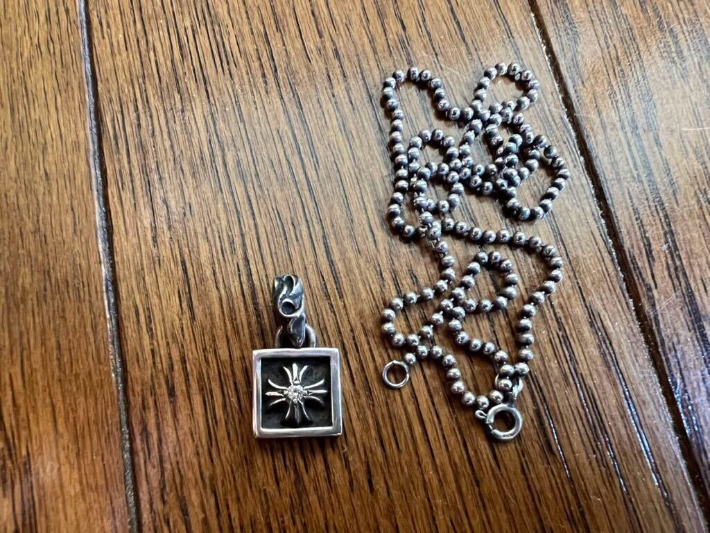 【本物 未使用】クロムハーツ 純正ダイヤ フレームド CHプラス チャーム シルバー925 検/CHROME HEARTS ガボール レナード トラヴィス