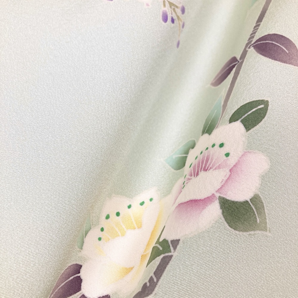  visit wear double-woven obi set .... Aoki ... crepe-de-chine super .. compilation proof paper length 165.5cm y271-2914748[Y commodity ] Japanese clothes kimono small -19