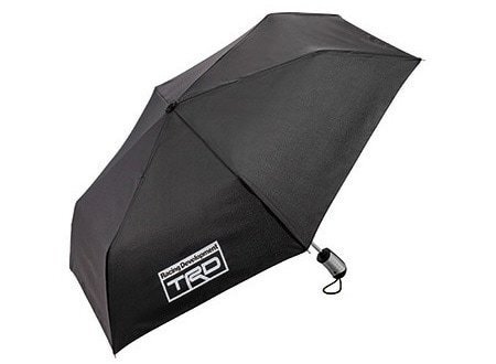 TRD tea a- Rudy automatic opening and closing type folding umbrella black black TRD with logo leisure fashion accessories compact carrying convenience 