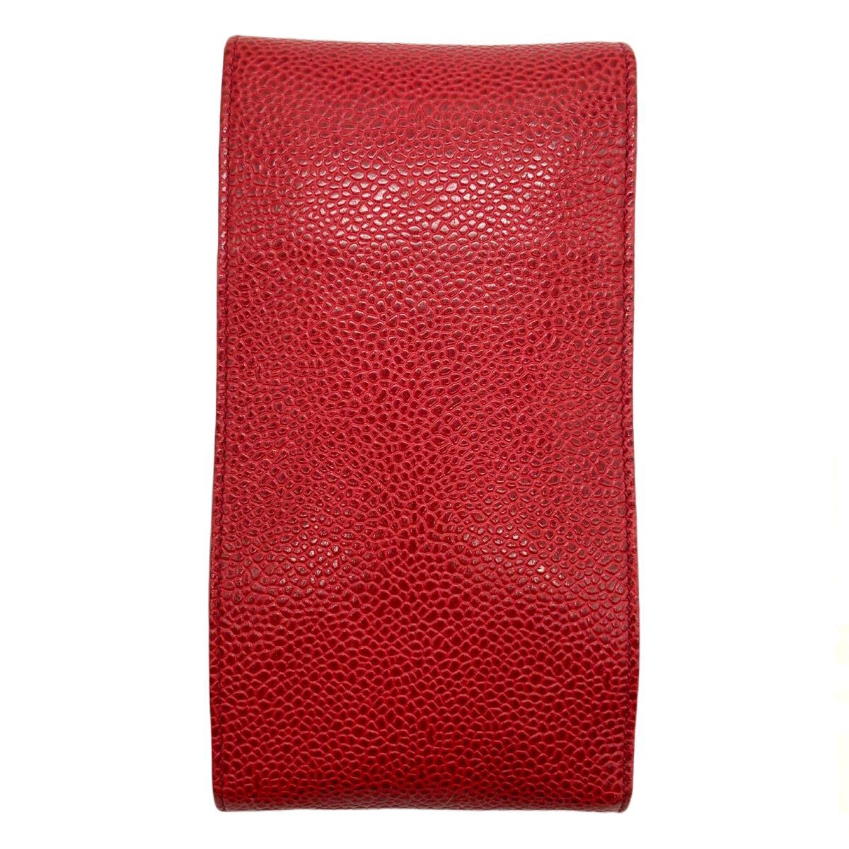 CHANEL シャネル メガネケース サングラス キャビアスキン ココ