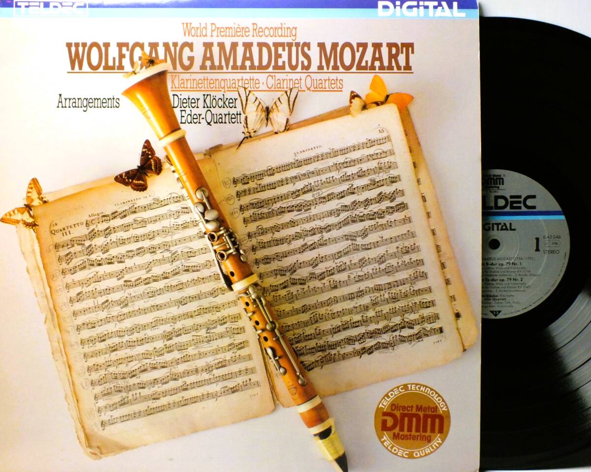 LP 6 43 046 【クラリネット】ディター・クレッカー　モーツァルト　四重奏曲　EDER-QUARTETT 【8商品以上同梱で送料無料】