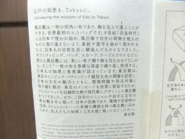 未使用非売品★風呂敷 東京 N 厄除け FUROSIKI TOKYO_画像4