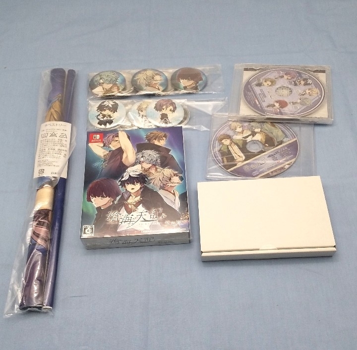 【アウトレット】Switch 滄海天記 特装版 ebtenDXパック+ちびキャラ缶バッジセット_画像2