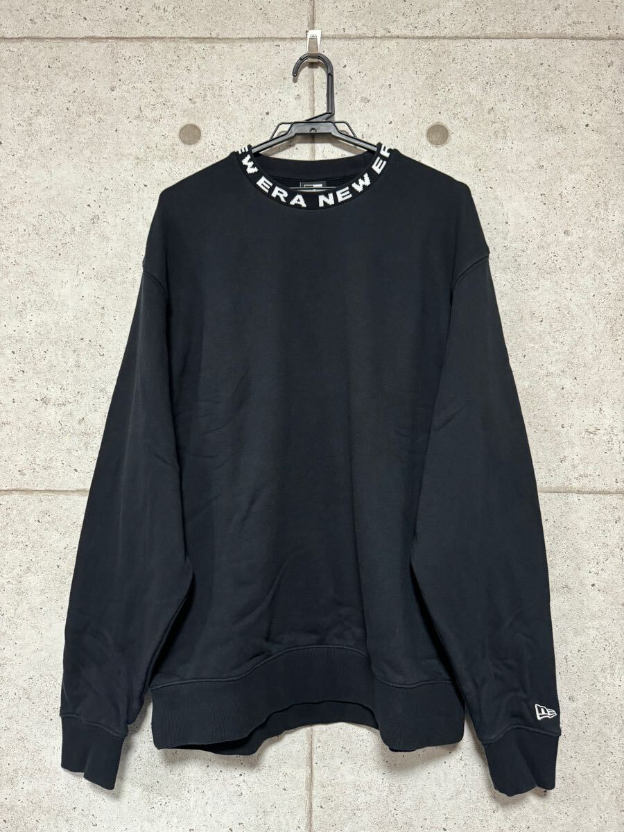 【超美品】NEW ERA ニューエラ スウェット トレーナー ブラック【Lサイズ】