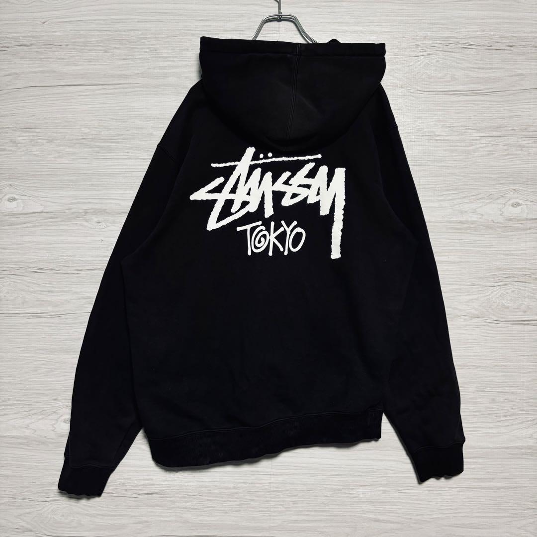 希少XLサイズ】STUSSY ステューシー パーカー XLサイズ センター 希少XLサイズ】STUSSY ステューシー パーカー XLサイズ センター