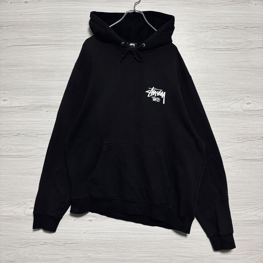 希少XLサイズ】STUSSY ステューシー パーカー XLサイズ センター 希少XLサイズ】STUSSY ステューシー パーカー XLサイズ センター
