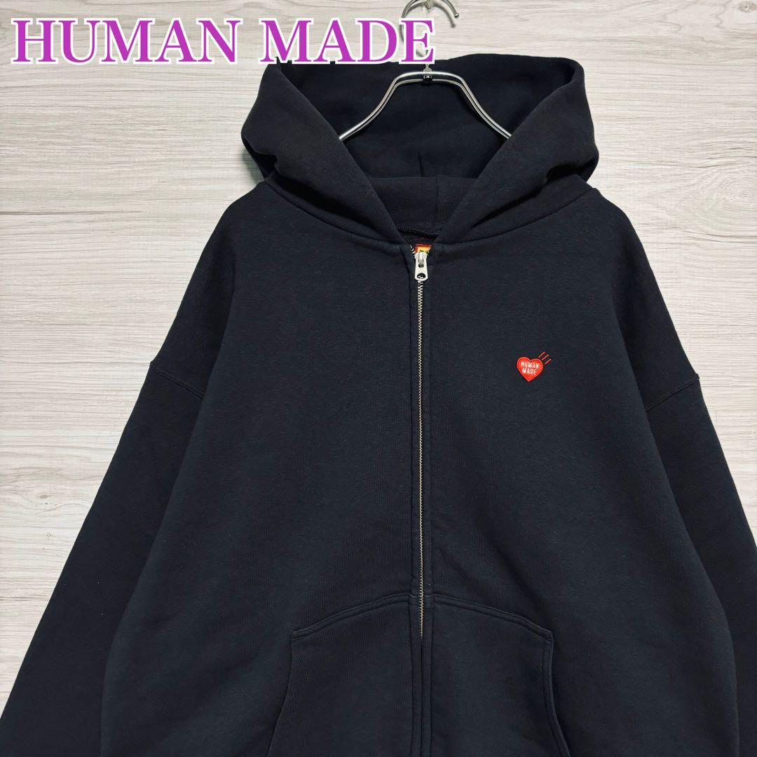 入手困難】HUMAN MADE ヒューマンメイド パーカー Lサイズ ワン 入手困難】HUMAN MADE ヒューマンメイド パーカー Lサイズ ワン