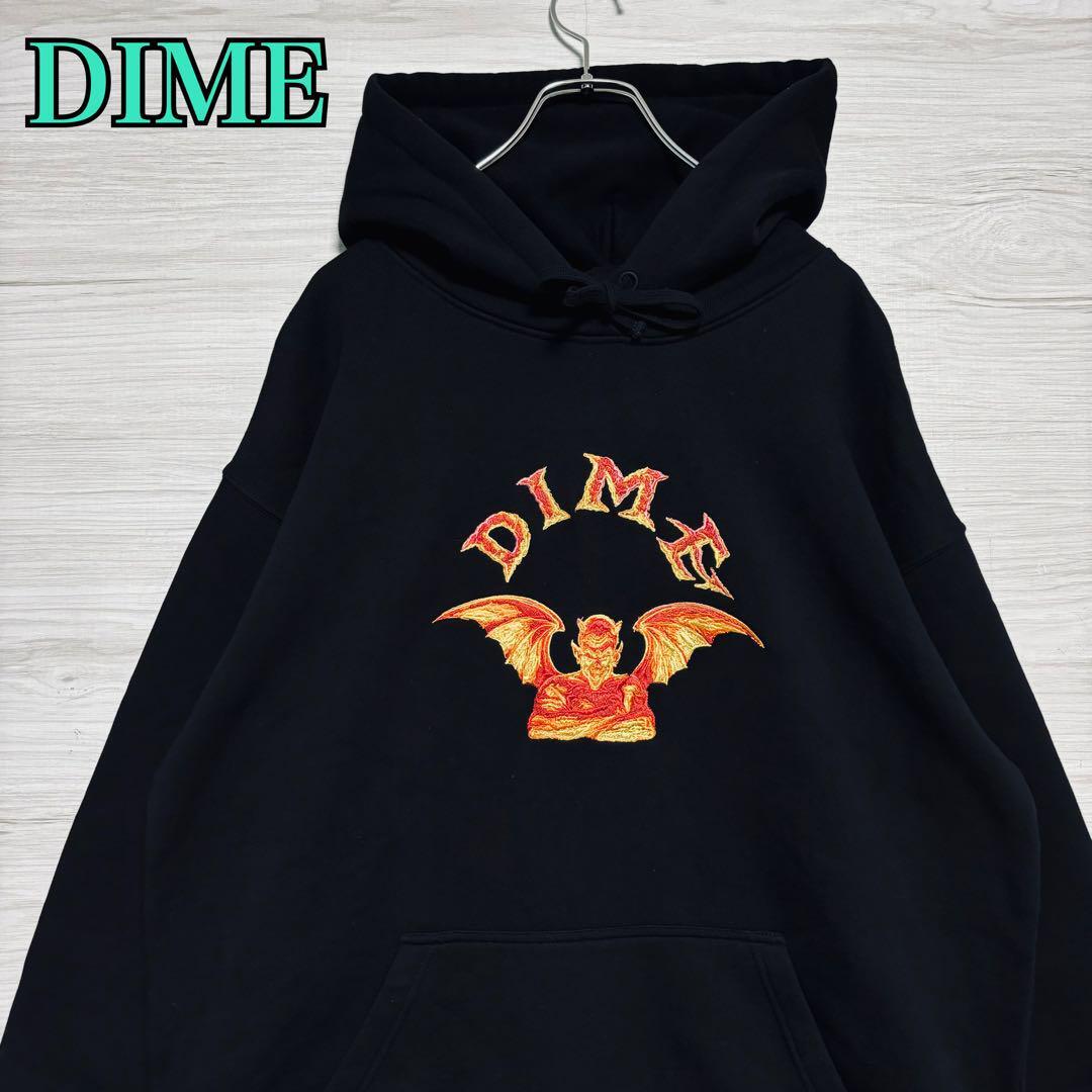 希少デザイン】DIME ダイム パーカー XLサイズ デビル センター 希少デザイン】DIME ダイム パーカー XLサイズ デビル センター