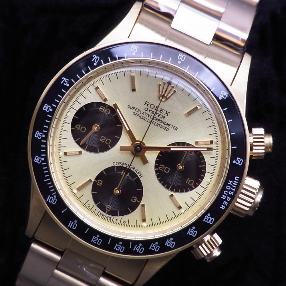 超稀少 ビンテージカスタム 【ヴィーナスCal.175】手巻ムーブメント 『Cosmograph 6263 Daytona』 シャンパン カラー ダイヤル歩度良好！!