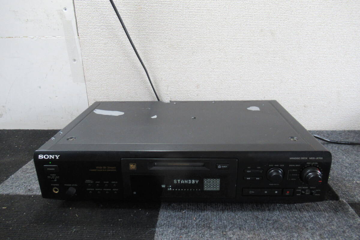 棚12.B1841 SONY ソニー ◆MDデッキ MDS-JE700 プレイヤー オーディオ機器 現状品 