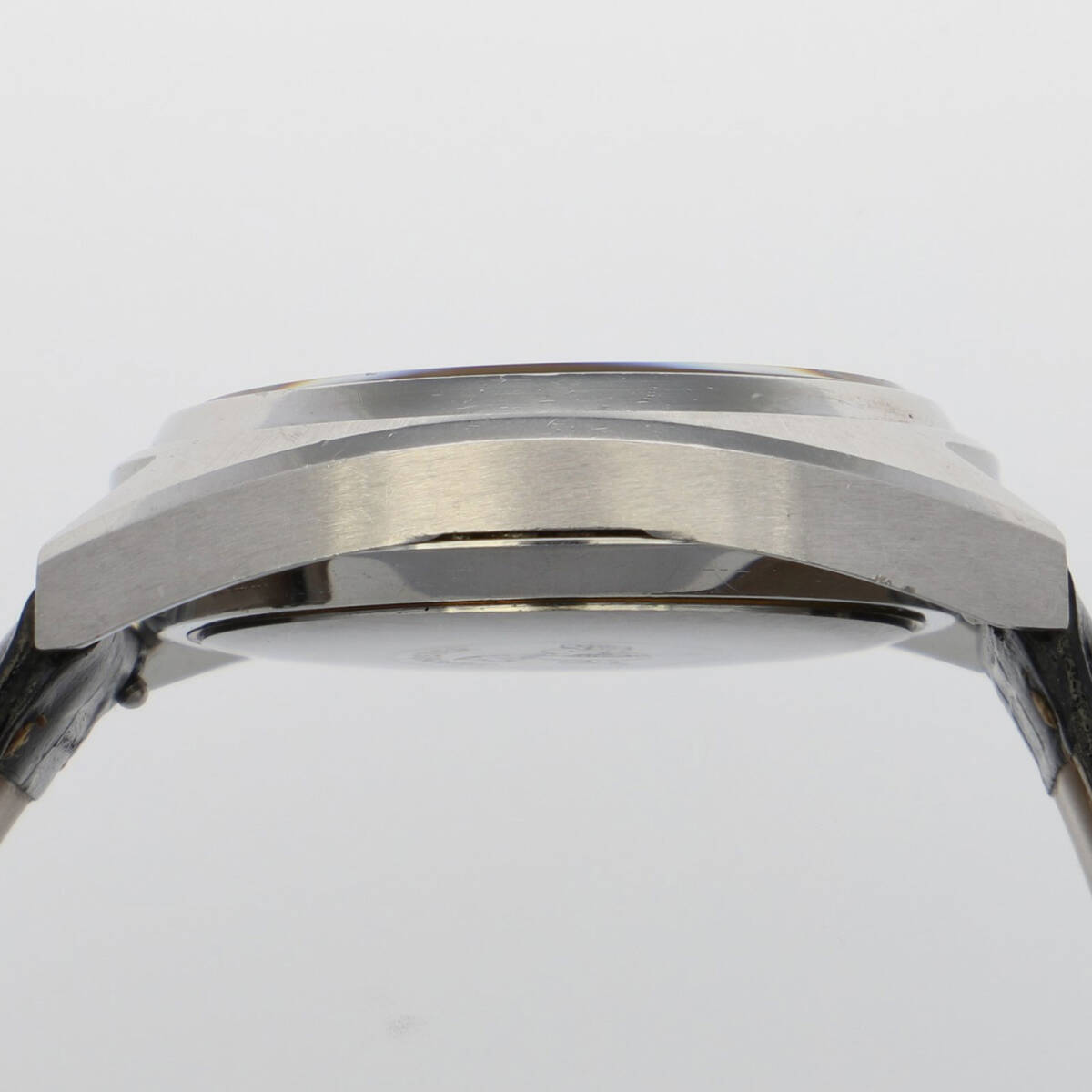 OMEGA Omega Seamaster cosmic серебряный dial SS/ кожа самозаводящиеся часы мужской [124106]