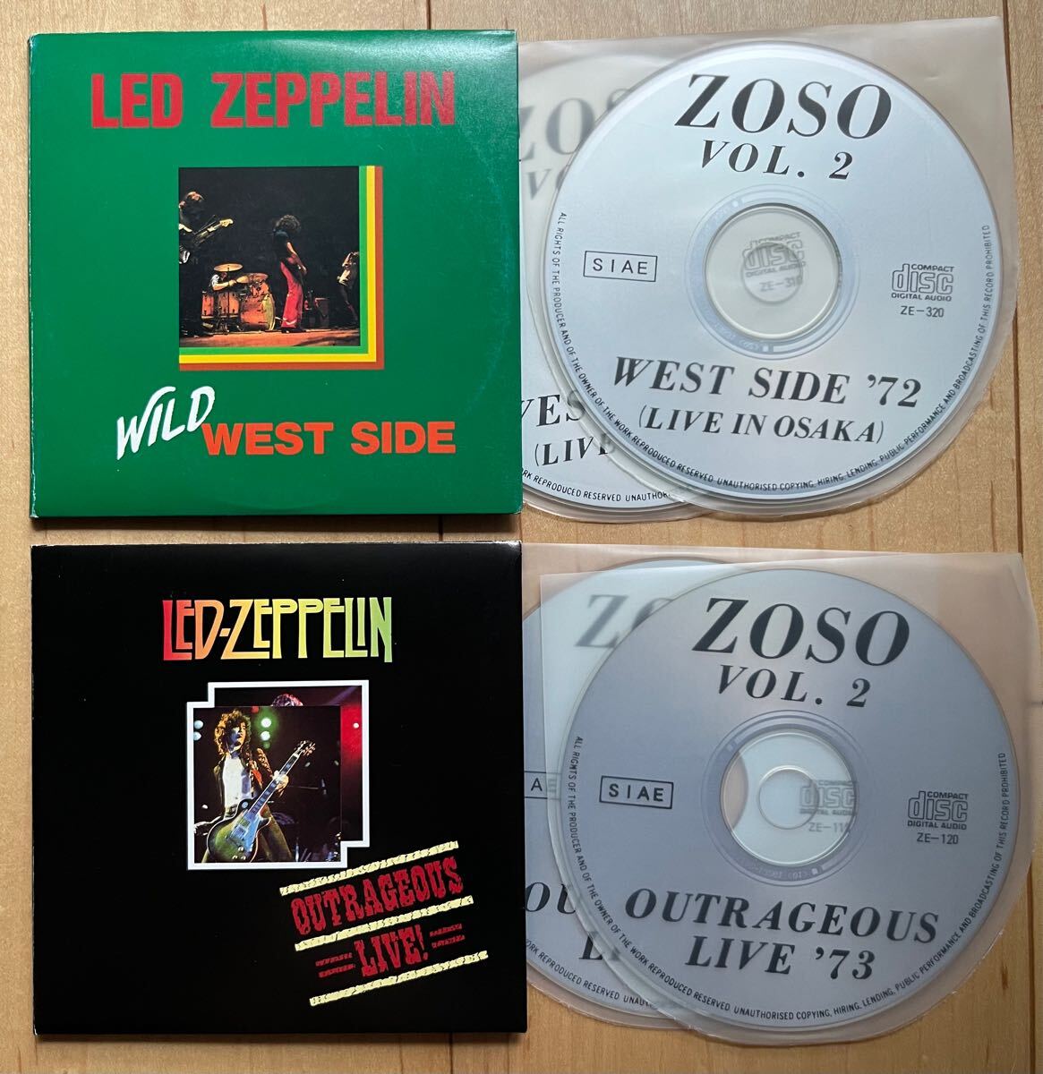 Led Zeppelin / Wild West Side / Outrageous Live !［ZOSO］★1972.10.4 Osaka［高音質AUD］★1973.7.15 Buffalo7.6 Chicago［高音質SBD］