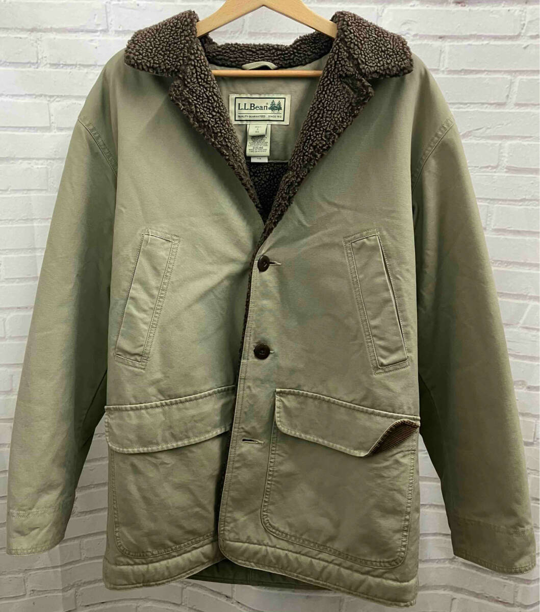 売上実績NO.1 /裏ボア カーキ / Sサイズ / ハンティング / ギャングコート / エルエルビーン / L.L.Bean / 古着 / カバーオール 男性用