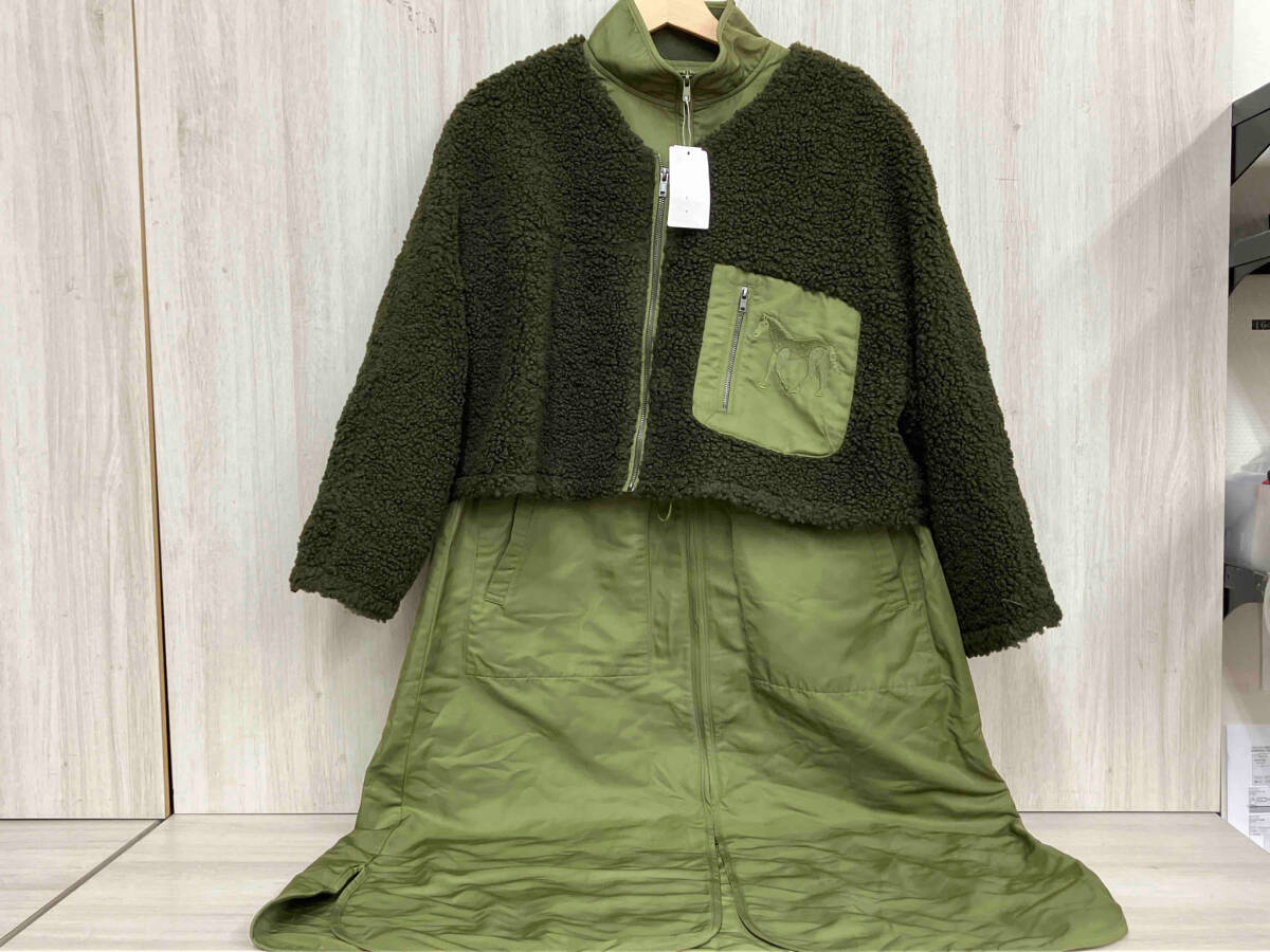 SUM1 STYLE ボアブルゾン付き3WAY馬刺繍コート その他コート SUM1 STYLE ボアブルゾン付き3WAY馬刺繍コート その他コート