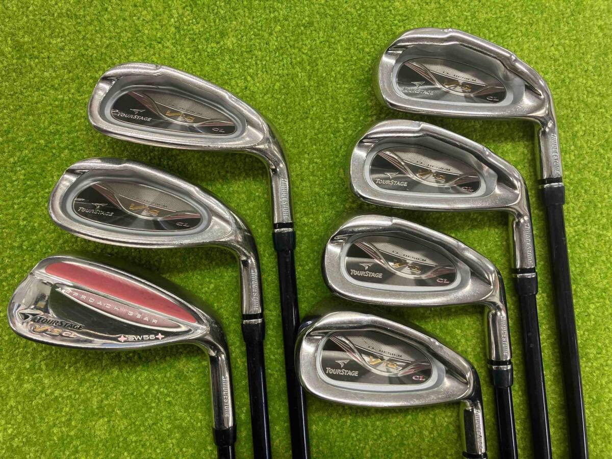 【SALE/37%OFF】 TOURSTAGE BRIDGESTONE ブリヂストン ViQ フレックスL アイアン7本(9.8.7.6.P.P/S.S)セット レディース CL セット