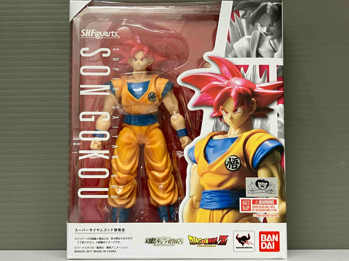 【当店一番人気】 フィギュア ドラゴンボールZ 魂ウェブ商店限定 スーパーサイヤ人ゴッド孫悟空 S.H.Figuarts 孫悟空