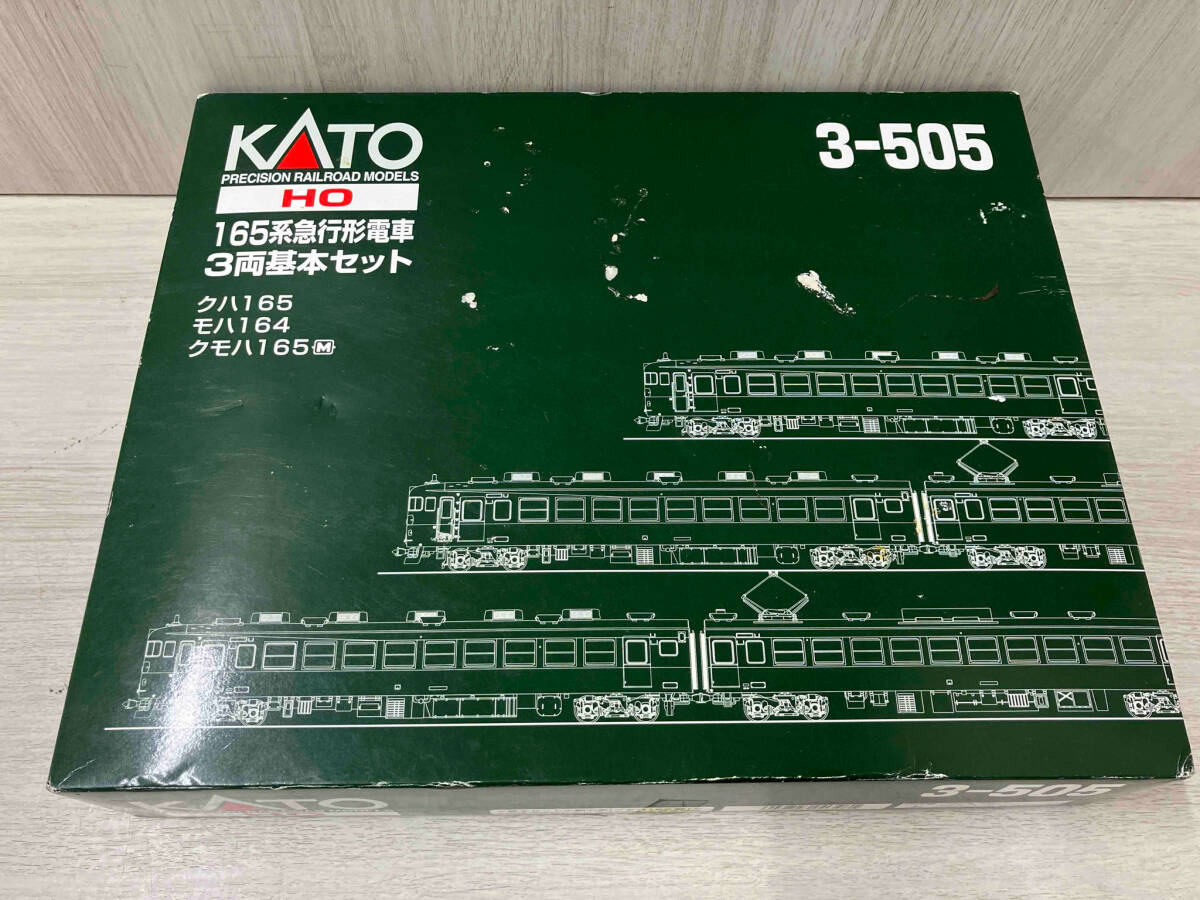 ジャンク HOゲージ KATO 3-505 165系急行形電車 3両基本セット ジャンク HOゲージ KATO 3-505 165系急行形電車 3両基本セット