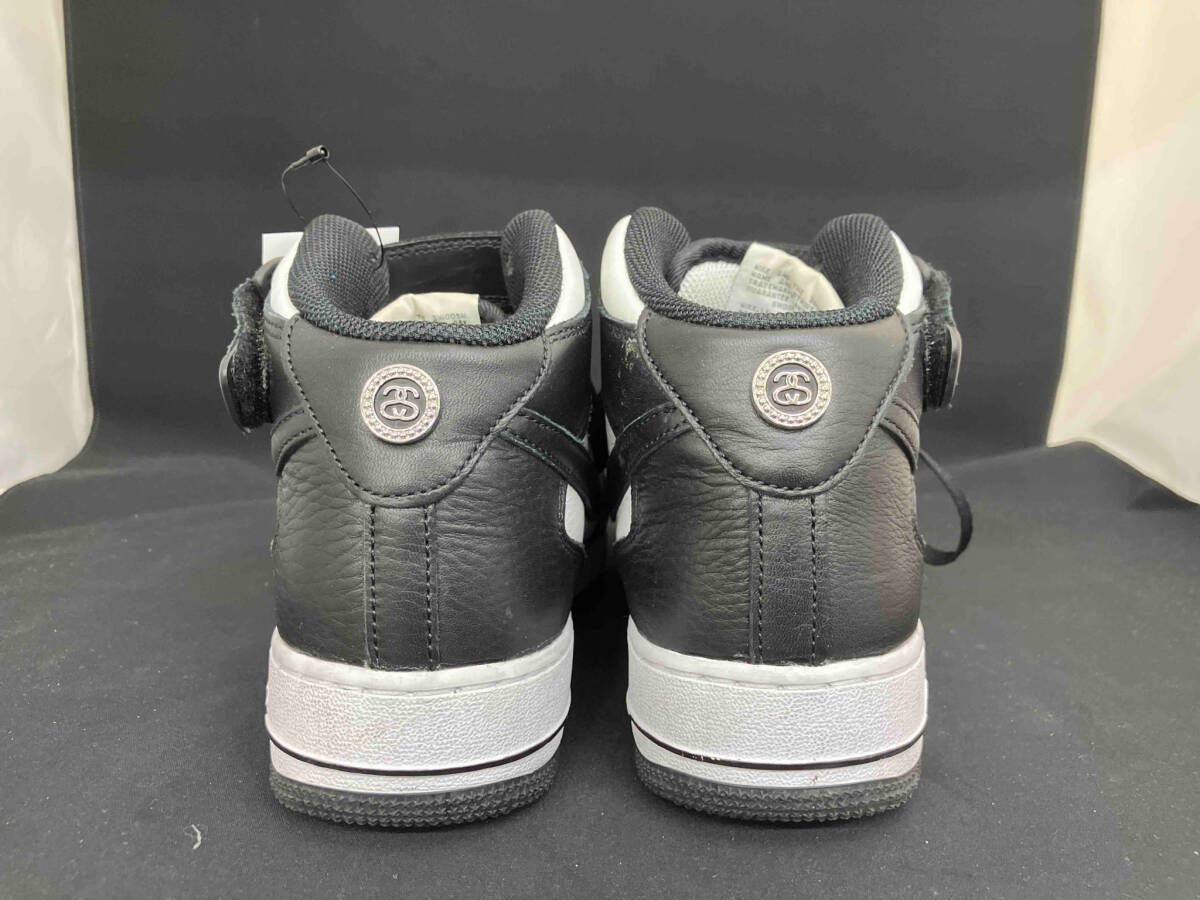 Stussy × Nike Air Force 1 Mid 'Black and Light Bone' ステューシー × ナイキ エアフォース1 ミッド 26.5cm DJ7840-002 スニーカー_画像4