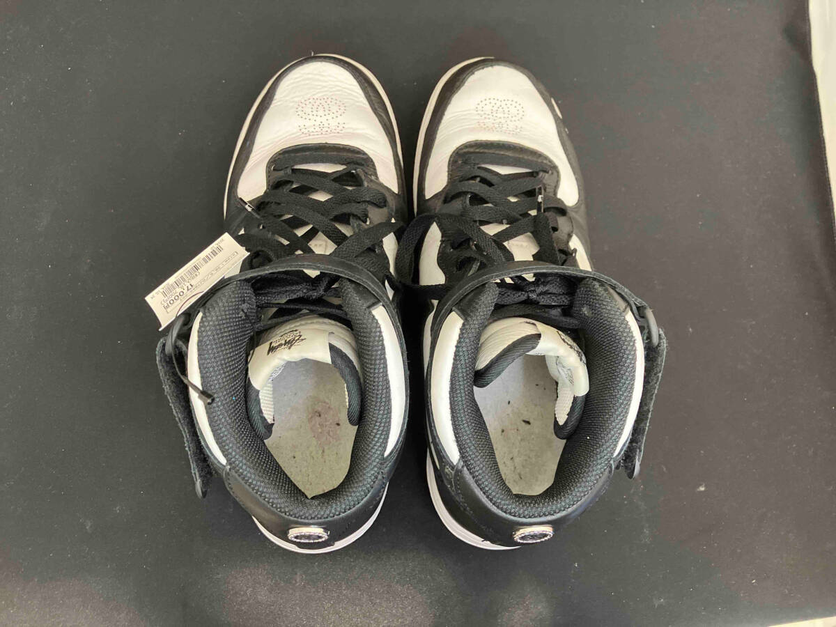 Stussy × Nike Air Force 1 Mid 'Black and Light Bone' ステューシー × ナイキ エアフォース1 ミッド 26.5cm DJ7840-002 スニーカー_画像6