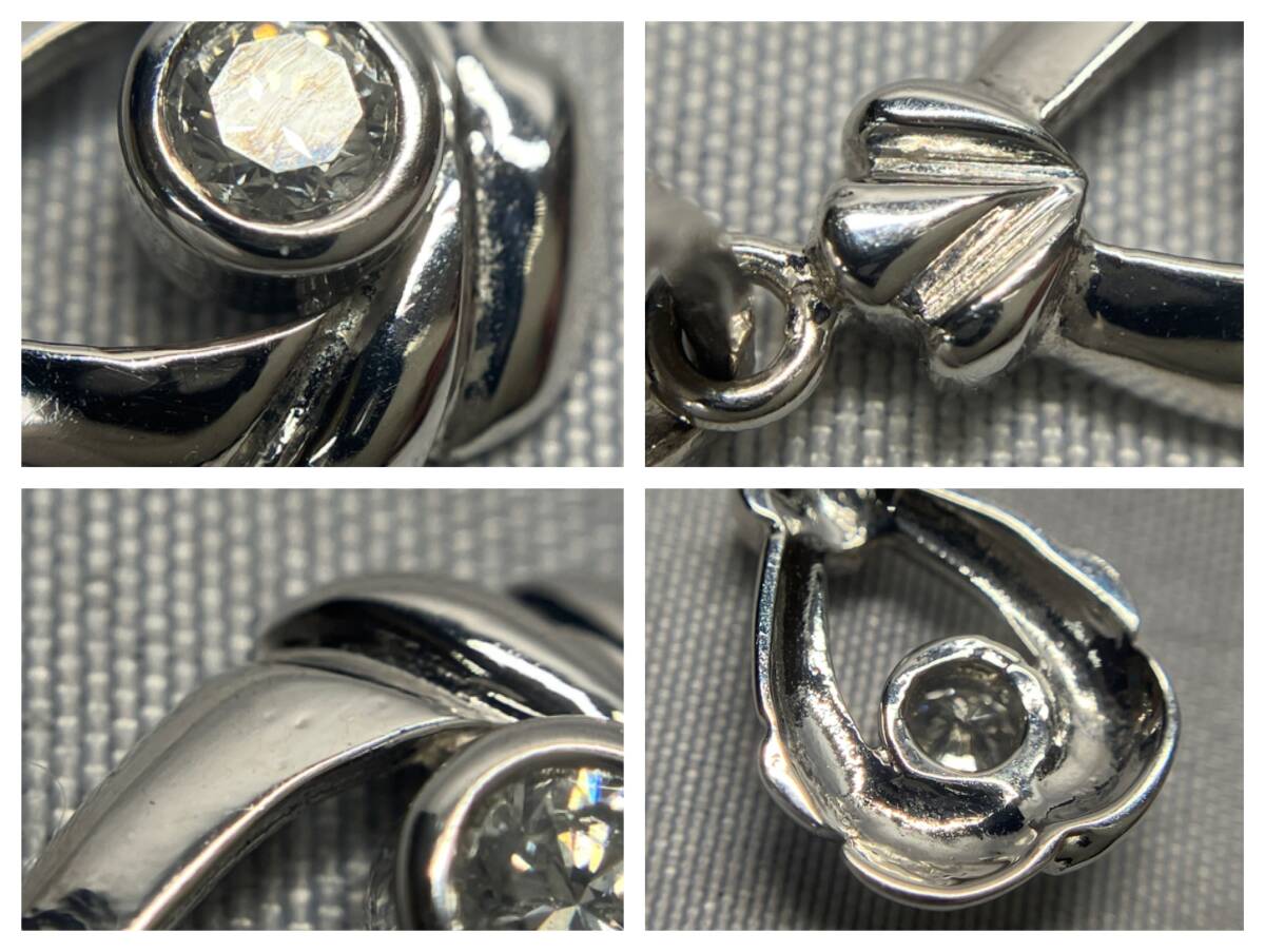 K18 ペンダントトップ 1.1g H1.8×W0.9cm 石付デザイン