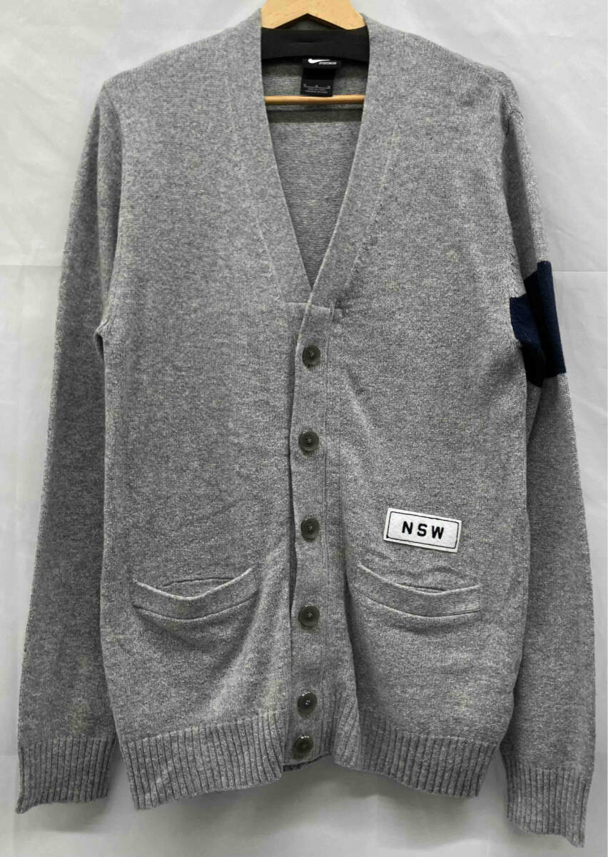 NIKE ナイキ　カーディガン　VARSITY SWEATER バーシティーセーター　Mサイズ　グレー　382575-063