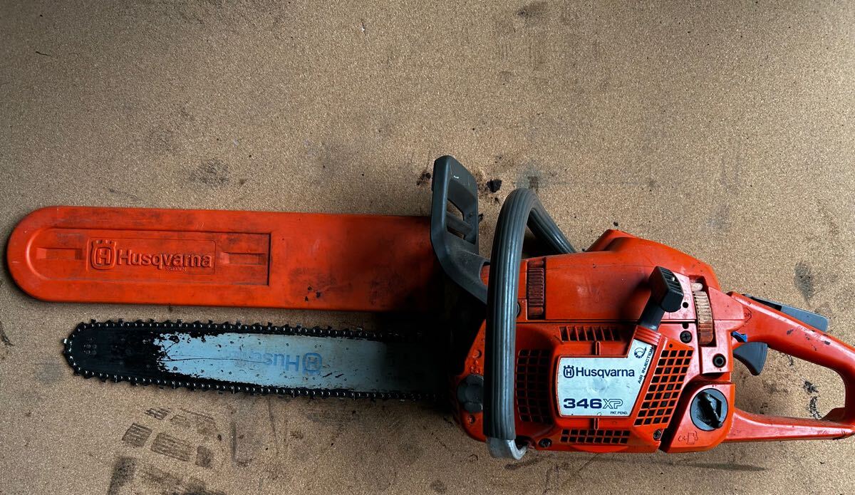 Husqvarna 346XP ハスクバーナ AIR NJECTION エンジンチェーンソー チェーンソー チェンソー 作動確認済み。 エンジンチェンソー
