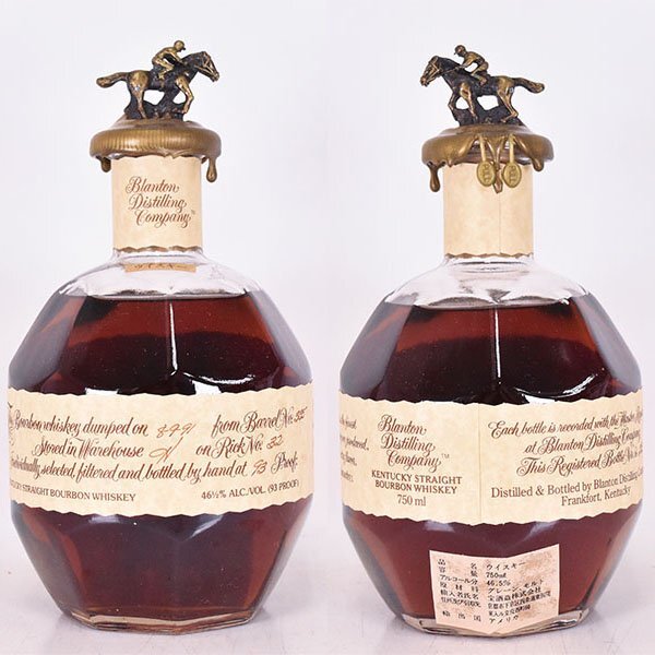 Blanton's バーボンウイスキー 46.5% 1991年 ☆ブラントン シングルバレル 1991年 *箱付 ※ 750ml 46.5