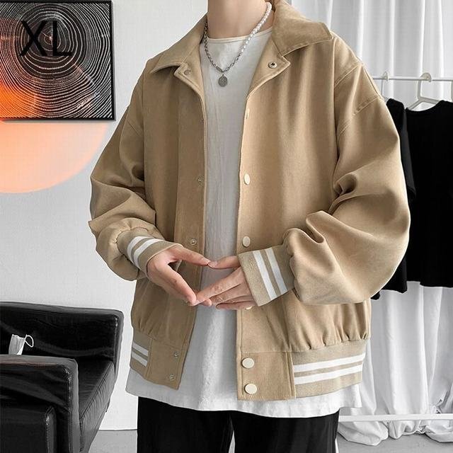  stadium jumper men's outer stadium jumper jacket blouson easy autumn winter outer casual khaki XL