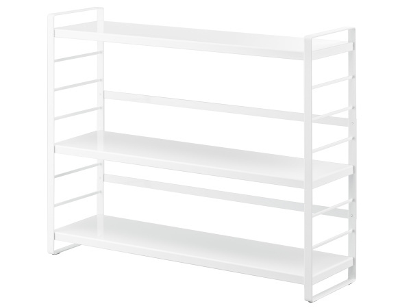 シンク上ラック ホワイト キッチン収納ラック 白 フック付き 調味料ラック 棚 便利 カフェ おしゃれ 山崎実業 タワー_画像2