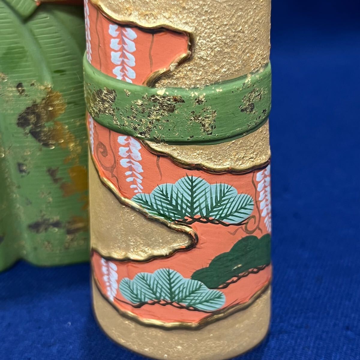高級 本金彩 一刀彫 立雛 隆作 尾形光琳 紅白梅図屏風 京紅蛤貝 高級 本金彩 一刀彫 立雛 隆作 尾形光琳 紅白梅図屏風 京紅蛤貝