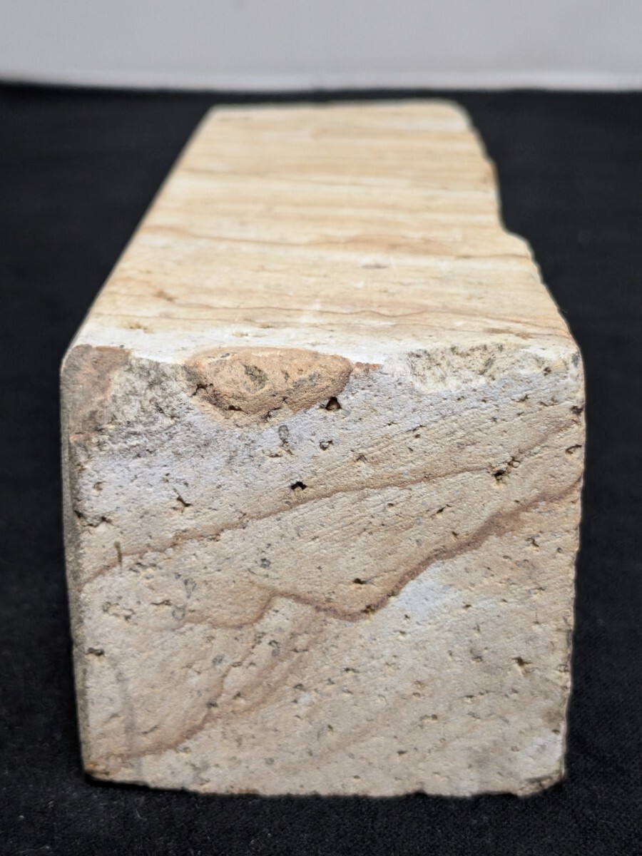☆未使用品☆　天然砥石 サイズ21.7×6.9×6.4　包丁　大工道具　砥石 (10056T
