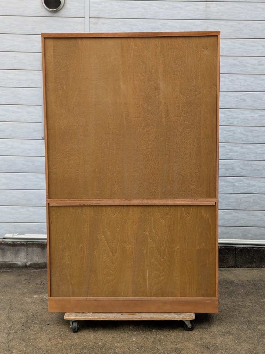 カリモク 食器棚 karimoku 大容量 キッチンボード カリモク家具 天然木 キャビネット 引き出し付き 古民家 レトロ (10276并