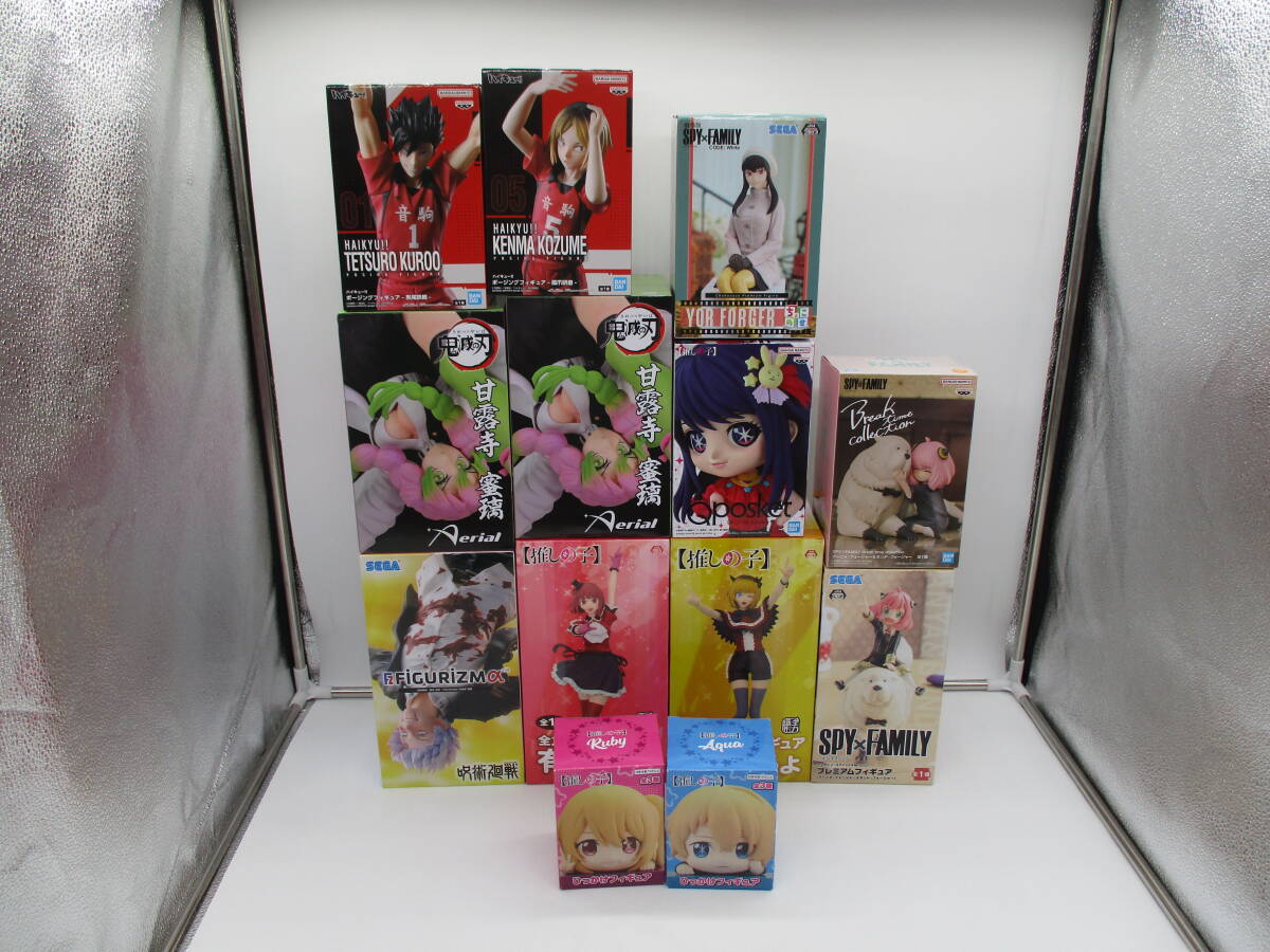 ay1013/17/28 未開封 同梱不可 ジャンプ系 フィギュア まとめ売り 推しの子 ハイキュー スパイファミリー 鬼滅の刃 呪術廻戦 計13個
