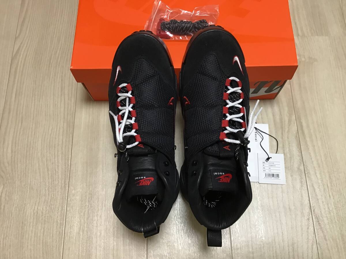 新品 未使用 ナイキNIKEサカイsacaiマグマスケープMagmascapeブラックBLACK us9 27㎝_画像3